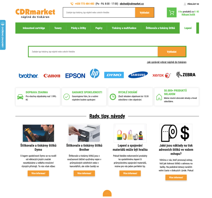 CDRmarket - náhled webu